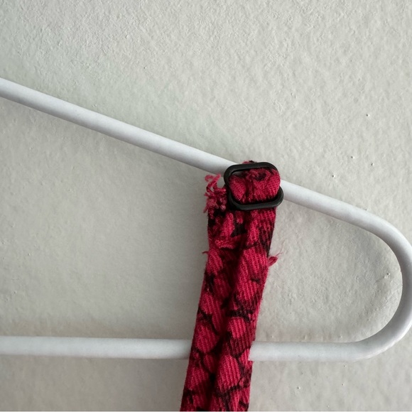 Reformation Morrison Mini Dress in Red Snake Print - Picture 9 of 13